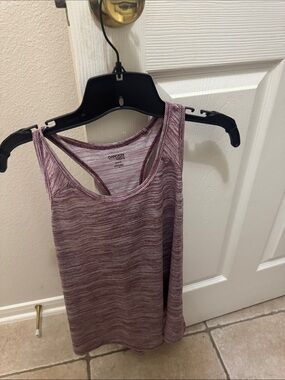 Danskin Mauve Heathered Racerback Tank